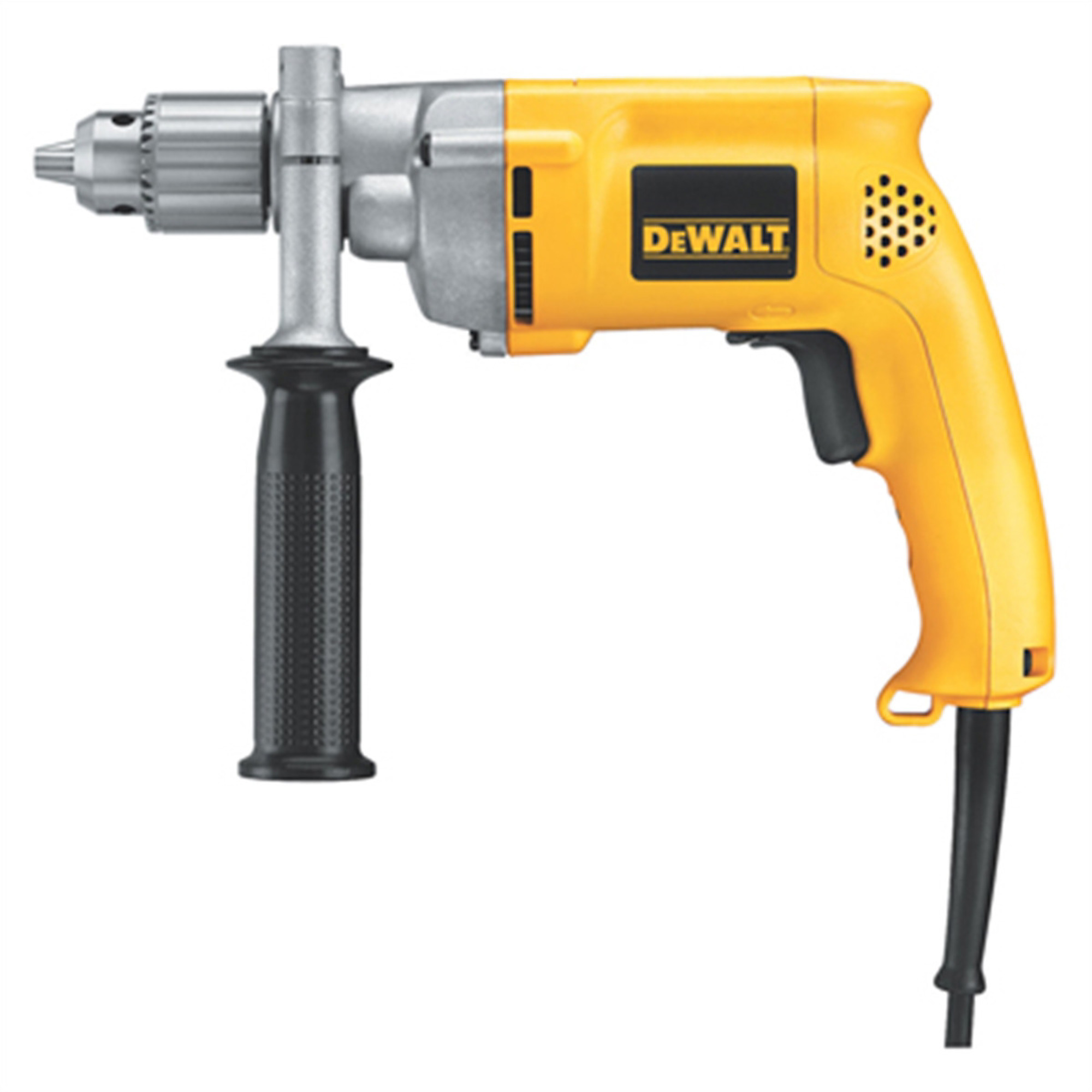 DeWalt Heavy-Duty Electric Drill — 1/2in., VSR, Helical-Cut Steel Gears, Model# DWTDW235G